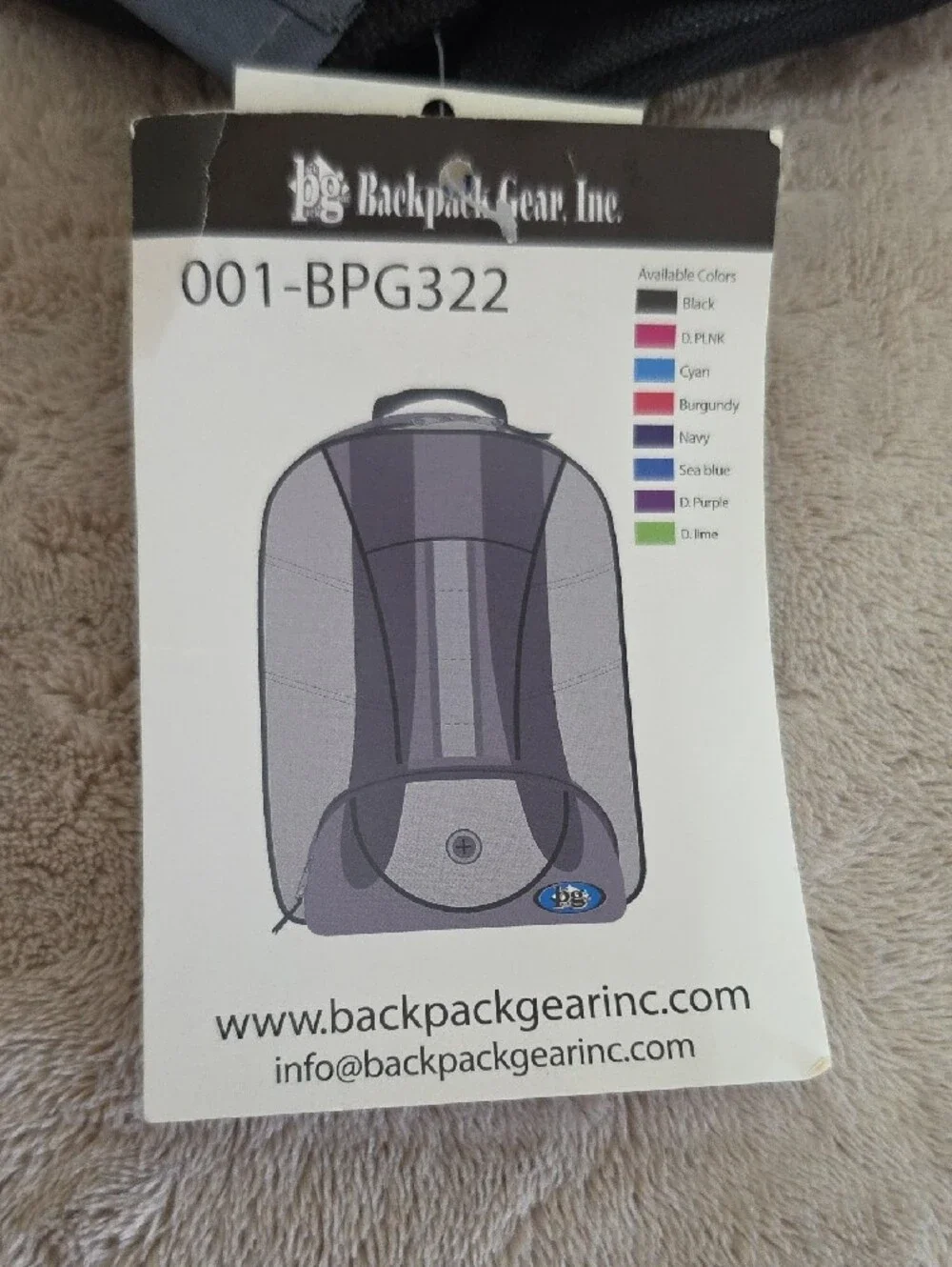 Navy and Gray Backpack - Everyday Travel Bag